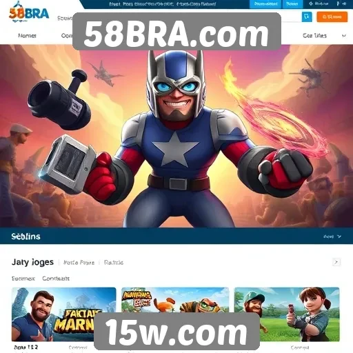 Principais categorias de jogos disponíveis no 58BRA